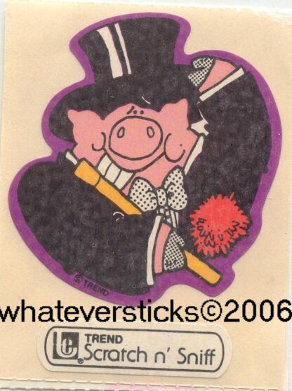 Trend Matte Large Sniff Sticker-Pig, Carnation