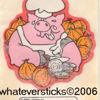 Trend Matte Large Sniff Sticker-Pig, Onion
