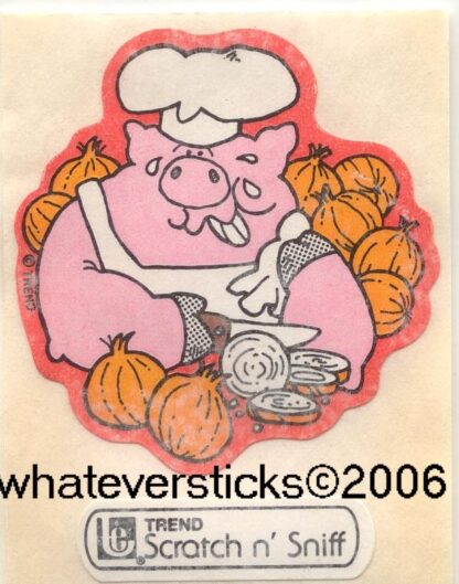 Trend Matte Large Sniff Sticker-Pig, Onion