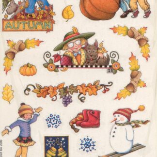Vintage Stickers, Mint in Package: Fall Winter Mary Engelbreit