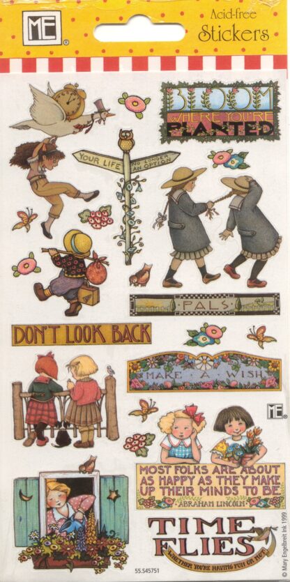 Vintage Stickers, Mint in Package: Friends Time Mary Engelbreit