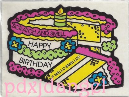 Mello Smello Asian Sniff Sticker-Birthday Cake, S2