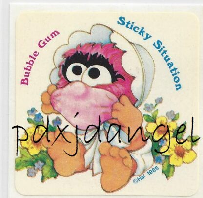 Muppet Babies Sniff Sticker-Bubble Gum 1