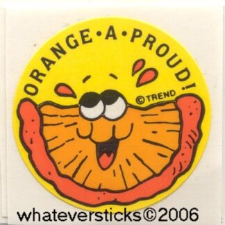 Trend Glossy Sniff Sticker: Orange a Proud