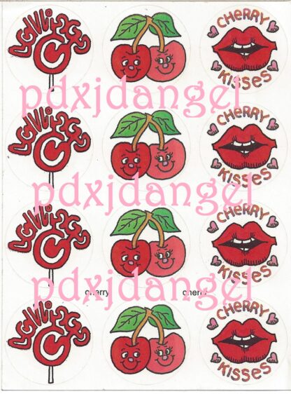 Vintage Paper Art Sniff Sticker Sheet-Cherry