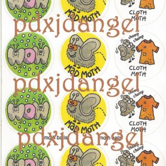 Vintage Paper Art Sniff Sticker Sheet-Moth