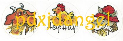 Vintage Paper Art Sniff Sticker Strip-Hay