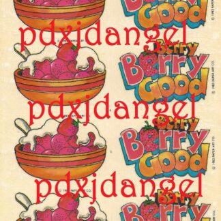 Vintage Paper Art Sniff Sticker Sheet-Berries