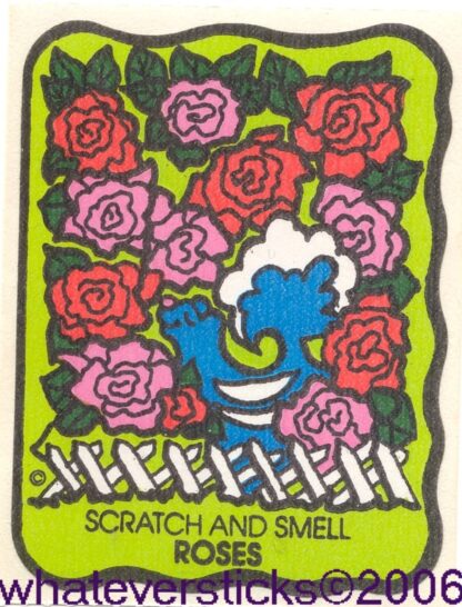 Mello Smello Matte Sniff Sticker-Roses