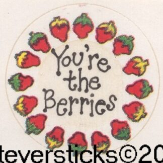 Vintage Paper Art Sniff Sticker Strip-Strawberry