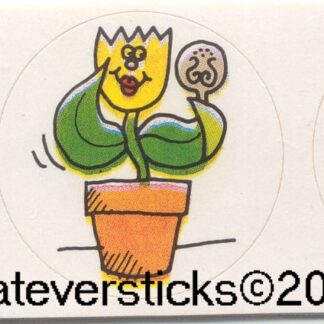 Vintage Paper Art Sniff Sticker Strip-Tulip