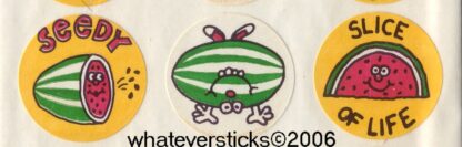 Vintage Eureka Sniff Sticker Strip: Watermelon