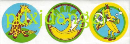 Vintage CTP Sniff Sticker Strip: 1987  Banana