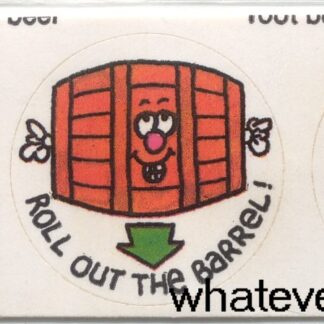 Vintage Paper Art Sniff Sticker Strip-Root Beer
