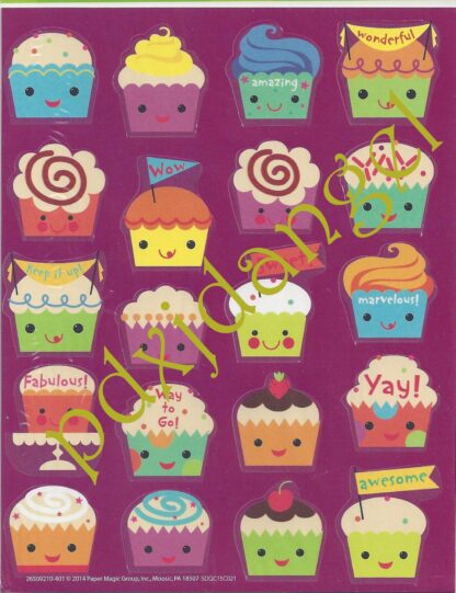 Eureka Sniff Sticker Sheet: Cupcake