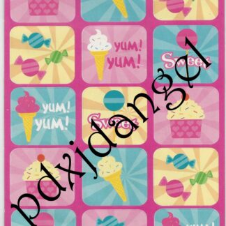Scratch and Sniff Sticker Sheet: Cupcakes