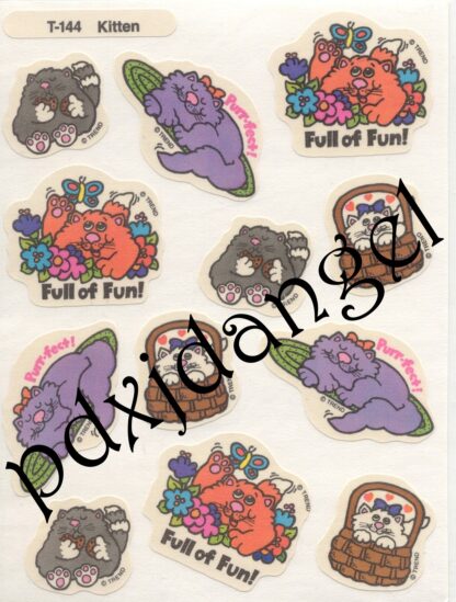 Trend Matte Die-Cut Sniff Sheet: Kitten