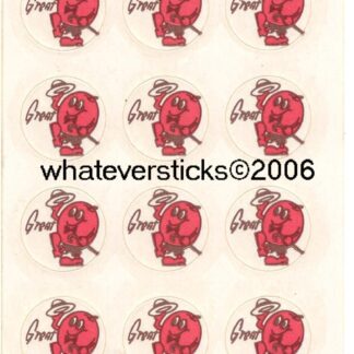 Teech-Um Matte Sniff Sticker Sheet:  Cherry