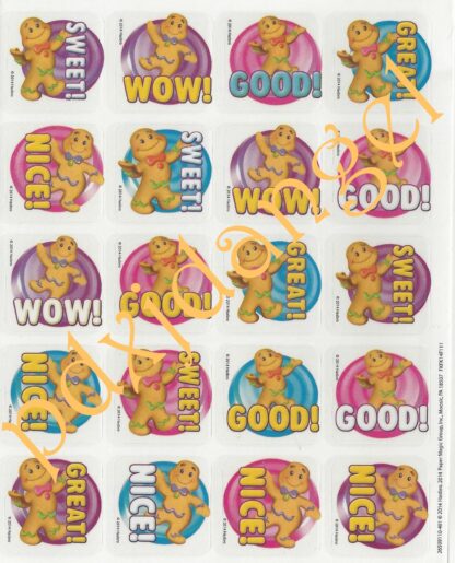Eureka Sniff Sticker Sheet: Gingerbread