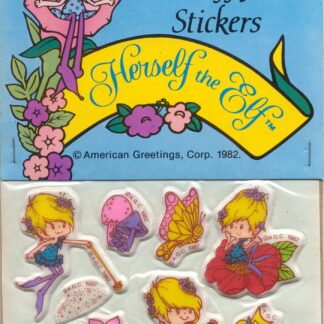 Vintage Herself the Elf Sniff Sticker Sheet MIP:  Floral