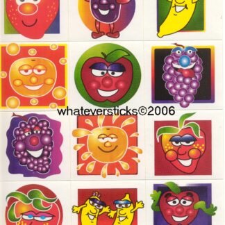 Highlights Sniff Sticker Sheet: Fruit Cartoons