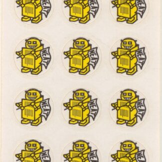 Teech-Um Matte Sniff Sticker Sheet:  Robot