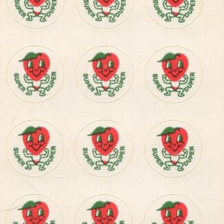 Teech-Um Matte Sniff Sticker Sheet:  Strawberry