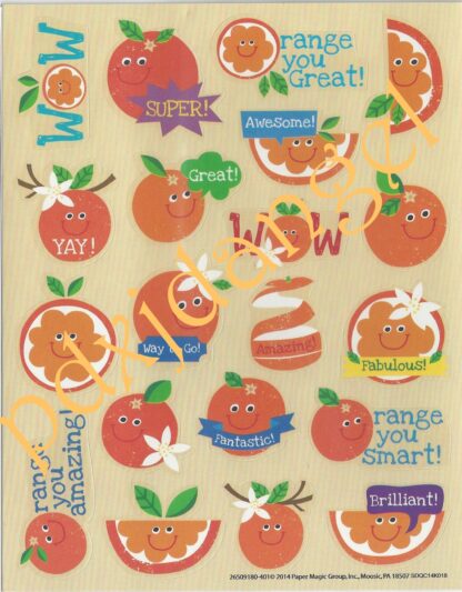 Eureka Sniff Sticker Sheet: Orange