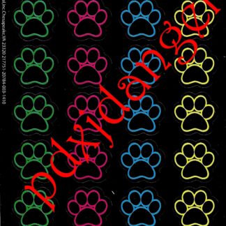 Sticker Sheet: Pawprints