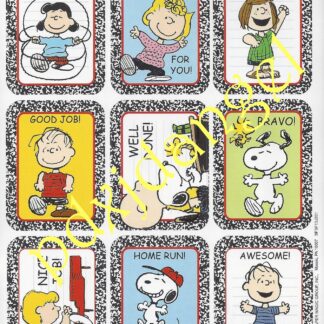 Sticker Sheet: Peanuts School Motivational