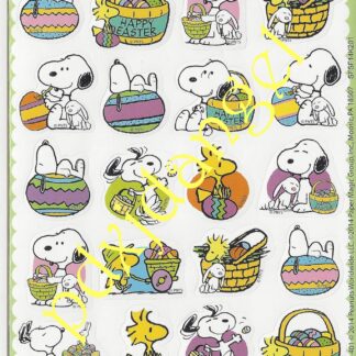 Sticker Sheet: Peanuts Snoopy Easter
