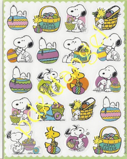Sticker Sheet: Peanuts Snoopy Easter