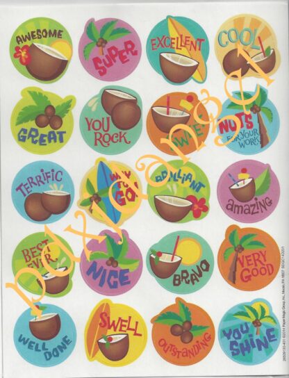 Eureka Sniff Sticker Sheet: Coconut