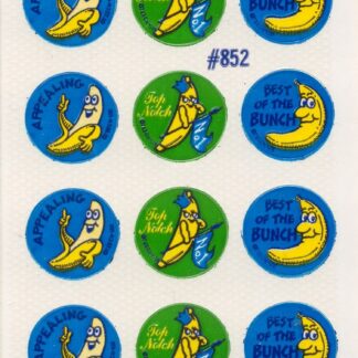 Teech-Um Glossy Sniff Sticker Sheet:  Banana
