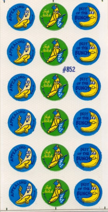 Teech-Um Glossy Sniff Sticker Sheet:  Banana