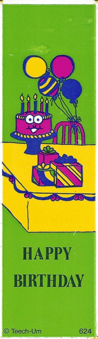 Teech-Um Sniff Bookmark:  Happy Birthday