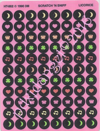 3M Sniff Sticker Sheet: Licorice