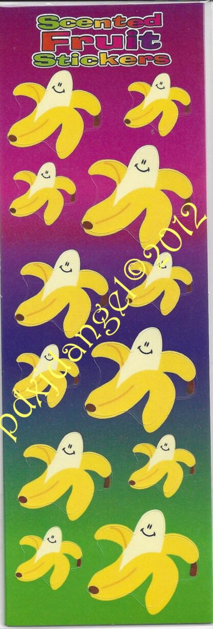 Misc. Sniff Sticker Sheet: Fruit Scented (Banana)