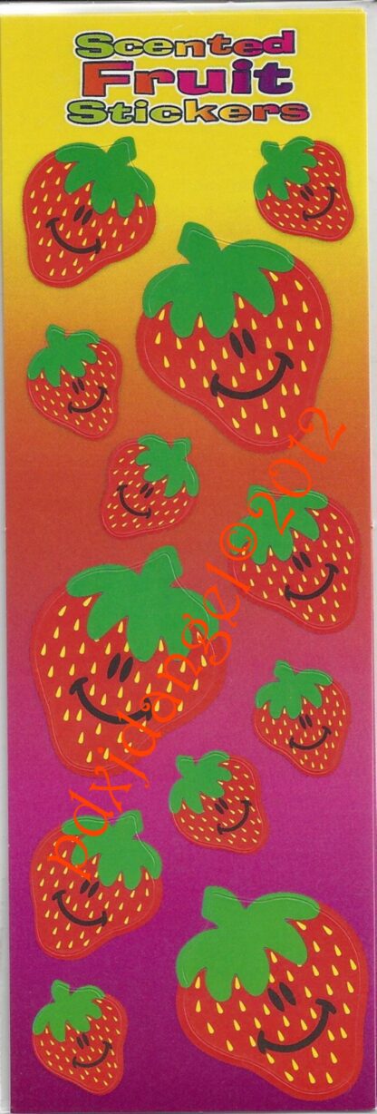 Misc. Sniff Sticker Sheet: Fruit Scented (Strawberry)