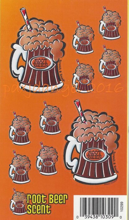 Mello Smello Sniff Sticker Sheet: Root Beer