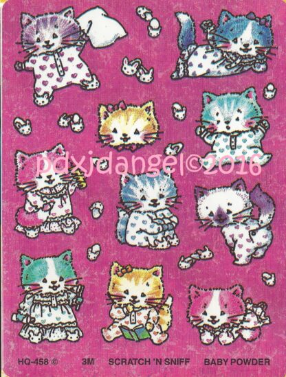 3M Sniff Sticker Sheet: Baby Powder