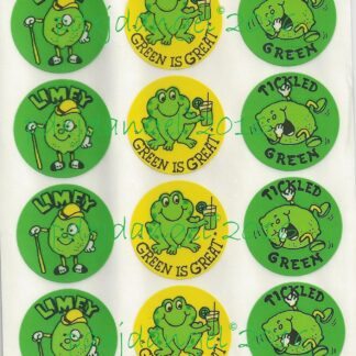 Vintage Eureka Sniff Sticker Sheet: Lime