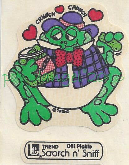 Trend Matte Large Sniff Sticker-Frog, Pickle