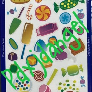 Vintage Mello Smello Sniff Sticker Sheet: Peppermint Chocolate Bubblegum