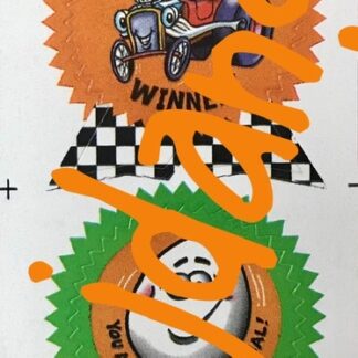 Teech-Um Sniff Sticker Strip: Orange