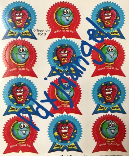 Teech-Um Sniff Sticker Sheet: Strawberry
