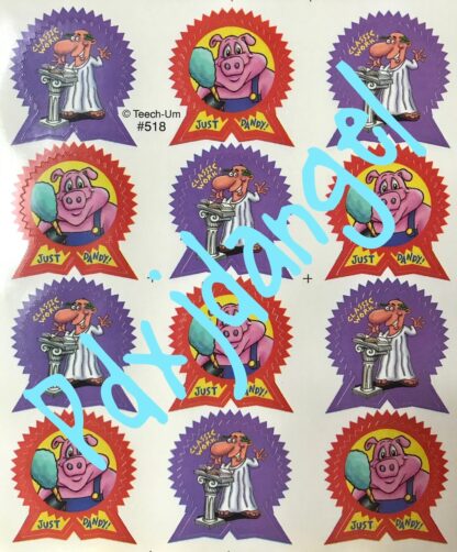 Teech-Um Sniff Sticker Sheet: Cotton Candy