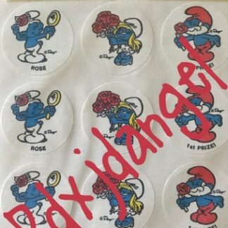 Smurf Matte Sniff Sticker Sheet MIP-Rose