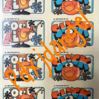 Vintage Paper Art Sniff Sticker Sheet-Oil