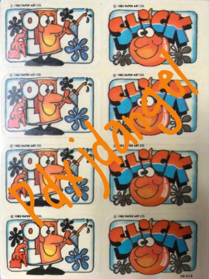Vintage Paper Art Sniff Sticker Sheet-Oil